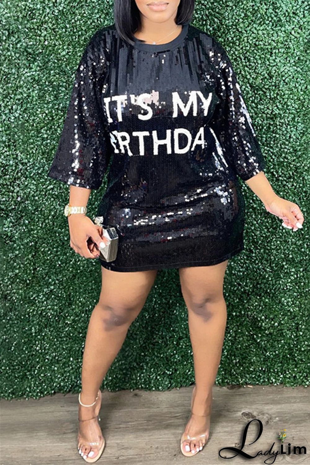 Stripe Fashion Casual Patchwork Sequins O Neck A Line Dresses