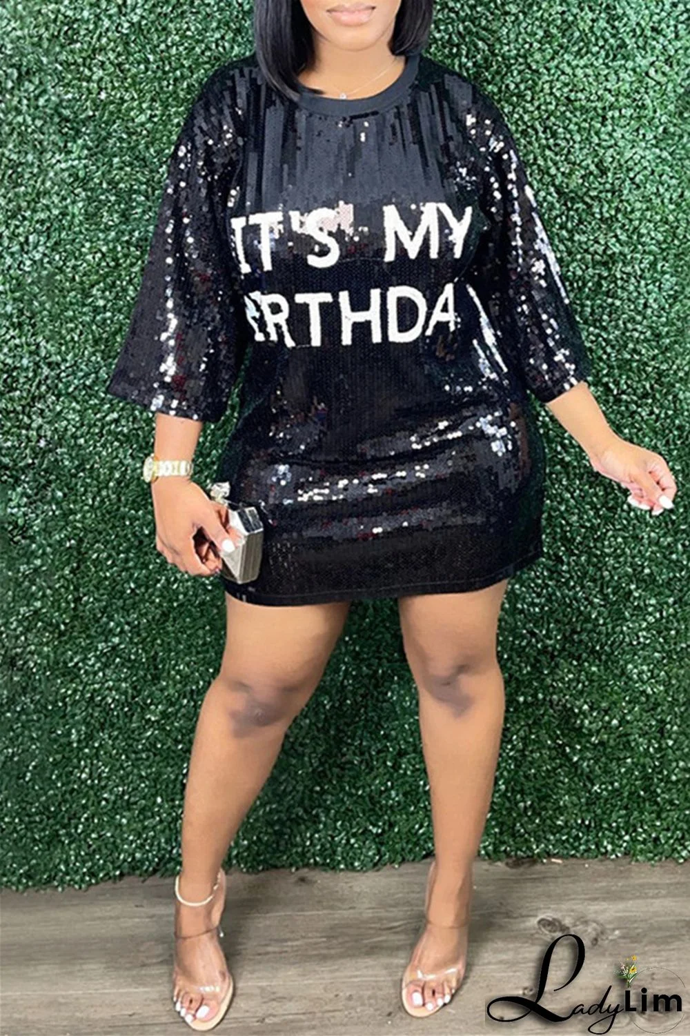 Stripe Fashion Casual Patchwork Sequins O Neck A Line Dresses