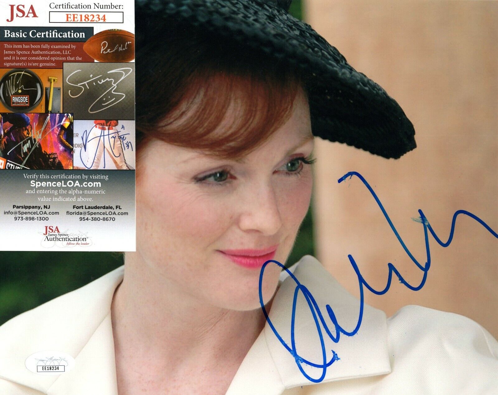 Julianne Moore Actress Hand Signed 8x10 Photo Poster painting with JSA COA