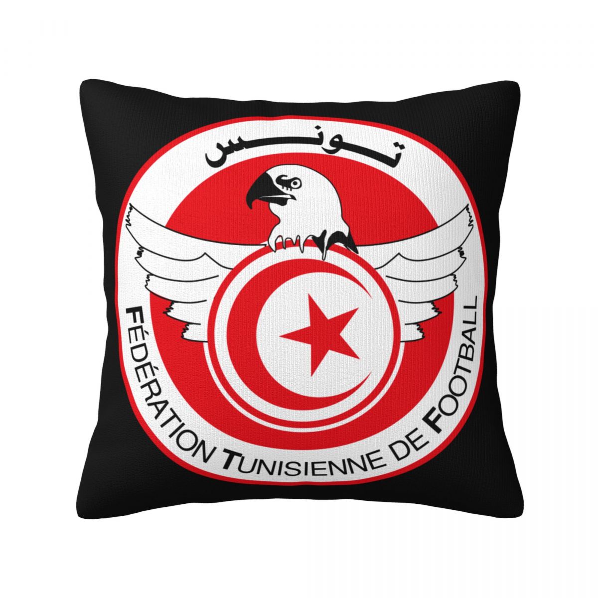 Tunisia National Football Team Throw Pillow Covers 18x18