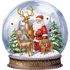 (Multistyle) Boule De Cristal De No&euml;l Forme Sp&eacute;ciale Diamant Peinture 30X30CM