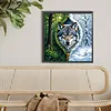 Diamond Painting -DIY Round Drill Wolf(40x40cm)