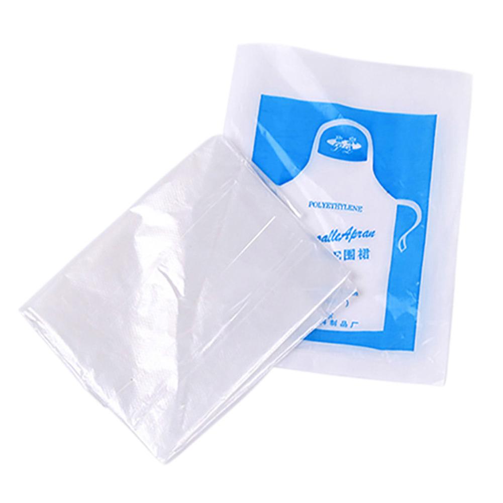 

25pcs Disposable Transparent Waterproof Oil Proof Cooking Aprons (B Adult), 501 Original