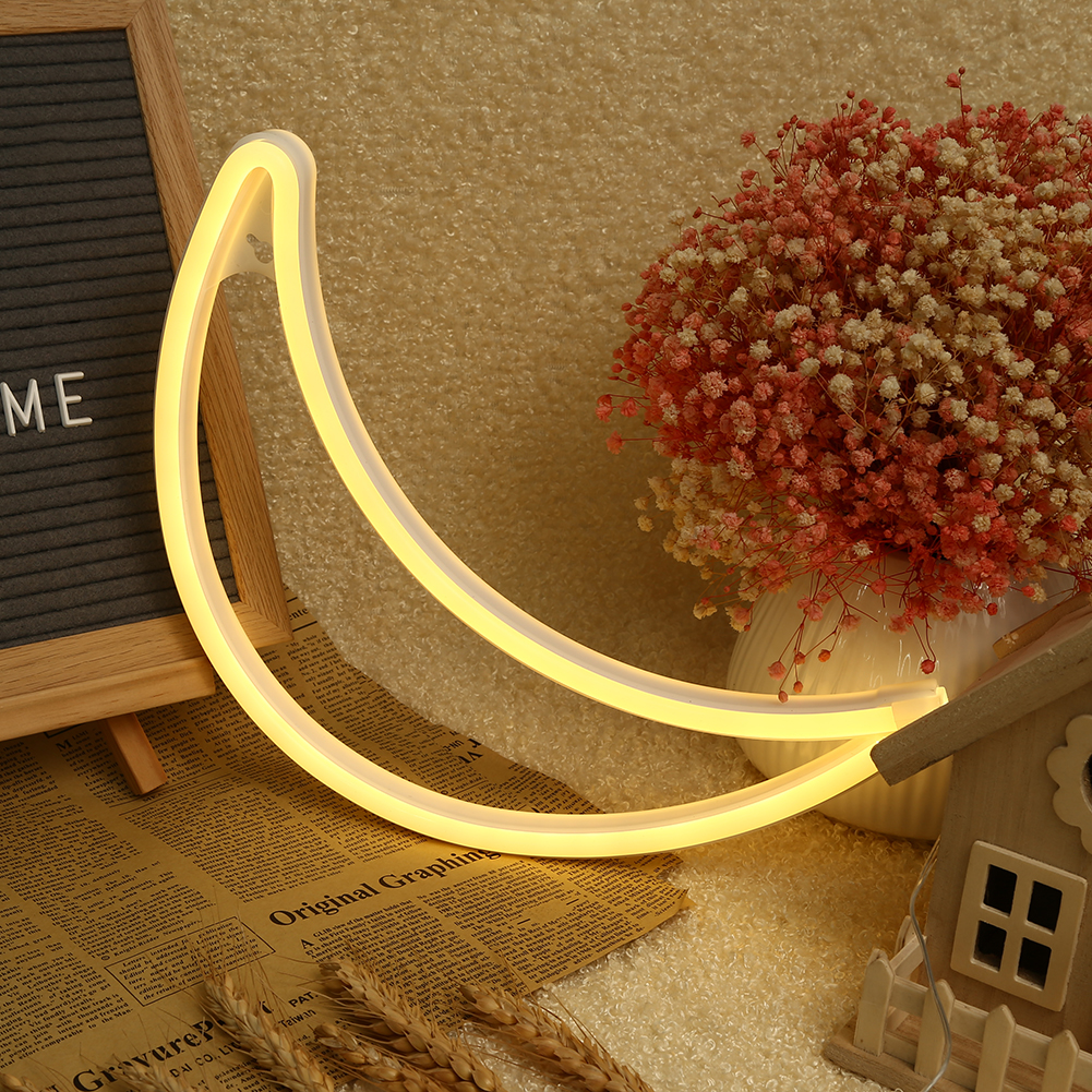 

LED Moon Design Neon Sign-Neon Night Light, Warm white, 501 Original