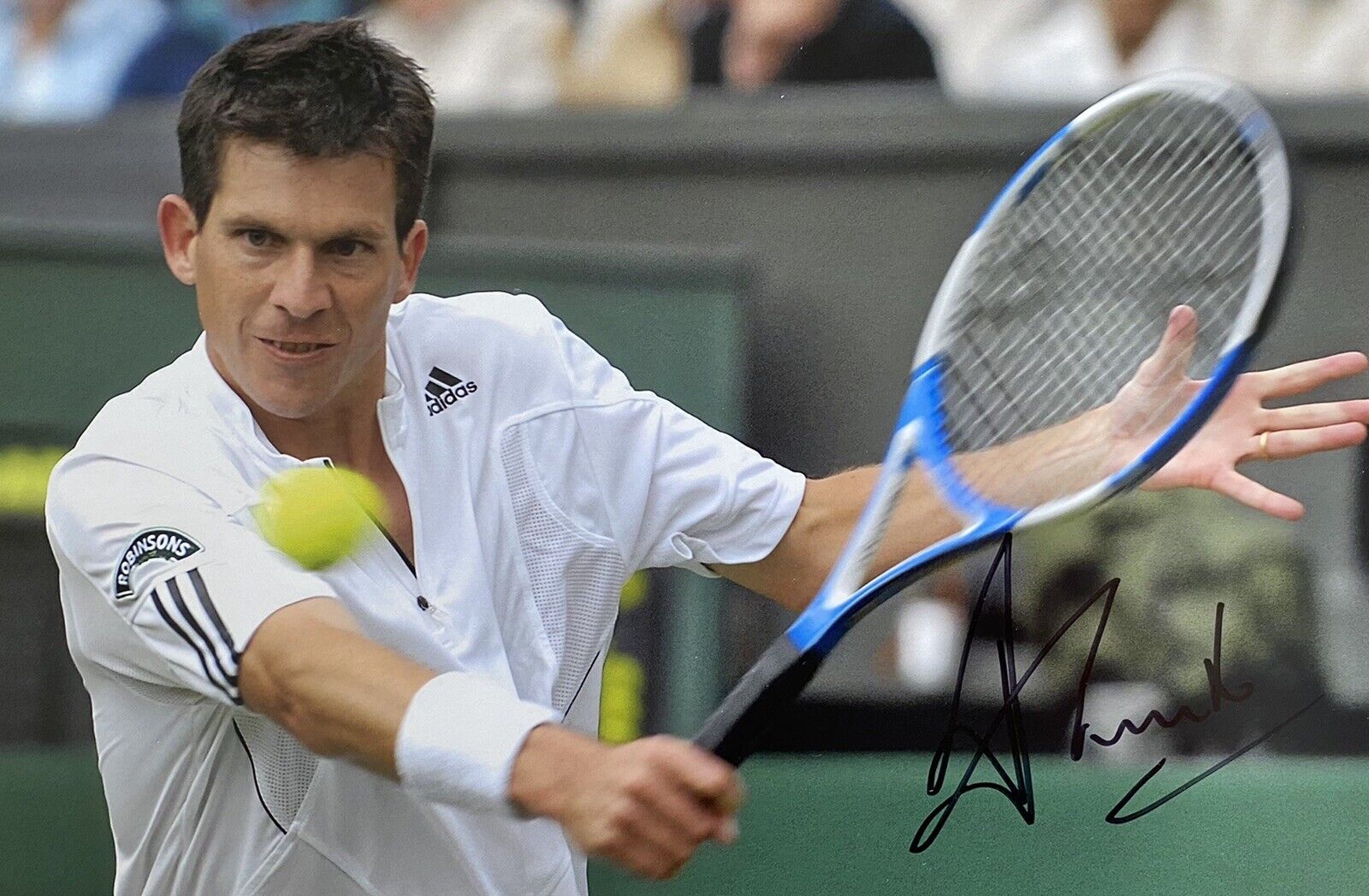 Tim Henman Genuine Hand Signed Tennis 12x8 Photo Poster painting 5