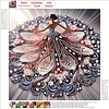 Diamond Painting-DIY Crystal Rhinestone Beach Dress Girl