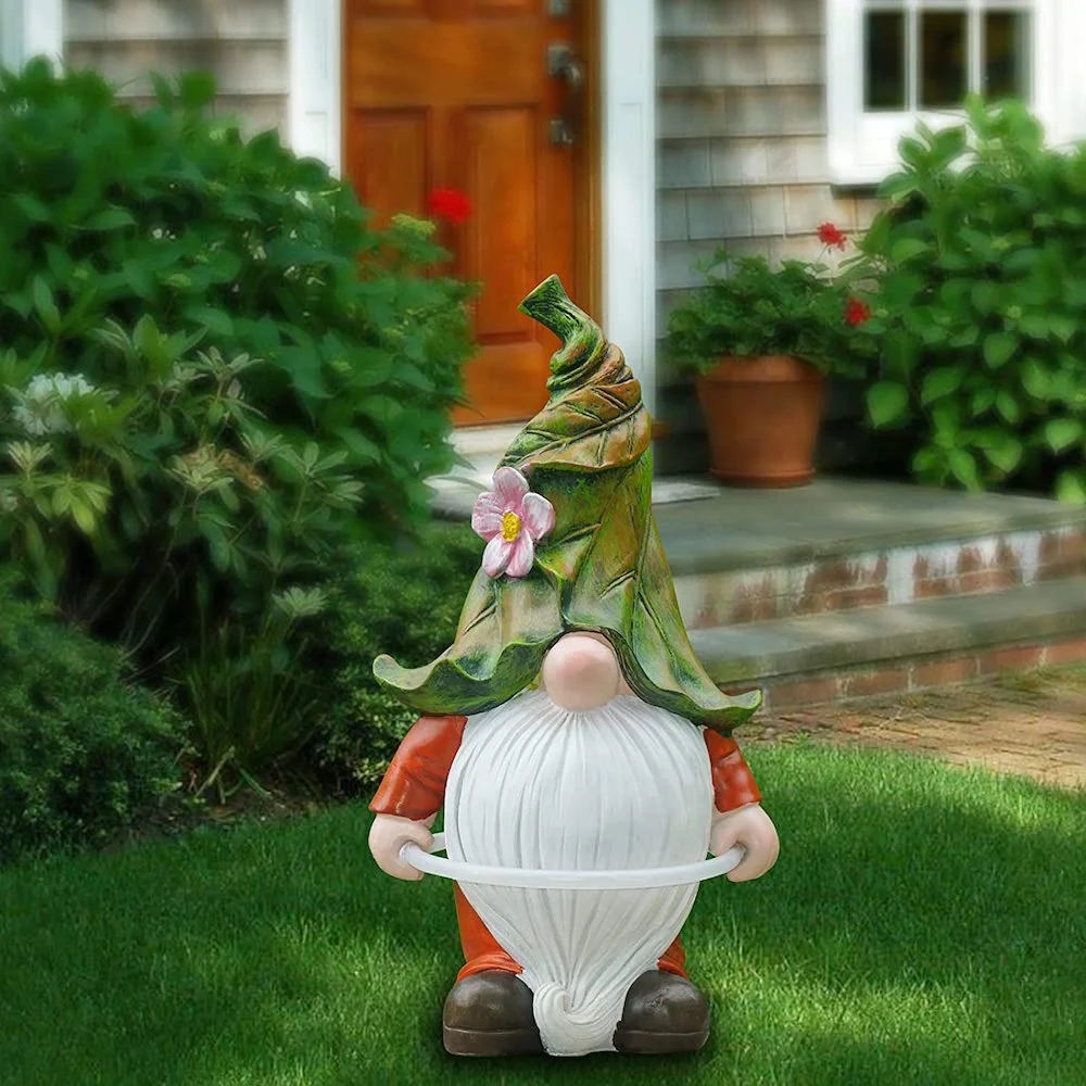 Solar Hula Hoop Garden Gnome