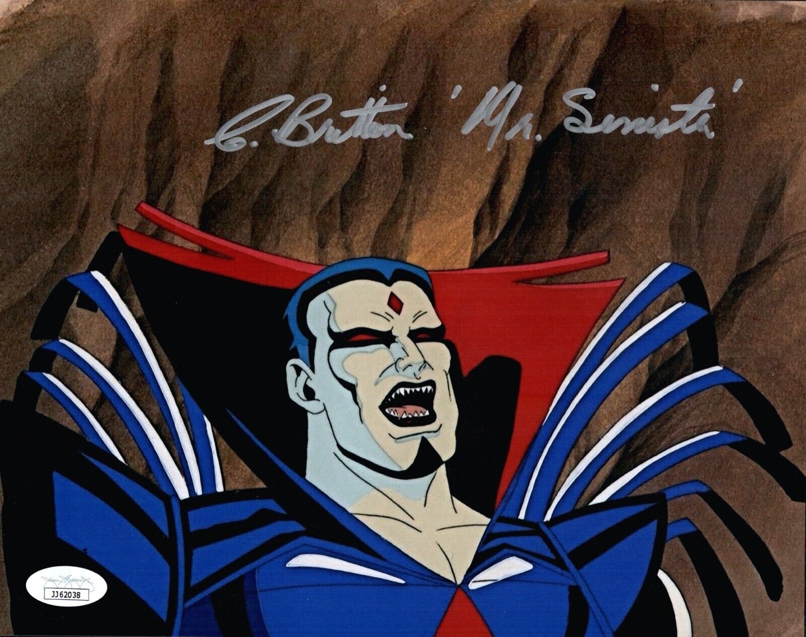 CHRIS BRITTON Signed X-MEN 8x10 Photo Poster painting MR. SINISTER Autograph JSA COA Cert