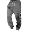Men's Vintage Compass Nautical Sailing Print Casual Pants by Inlyline