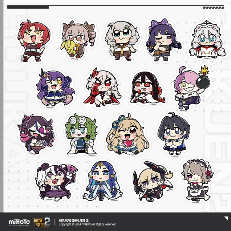 Official Honkai 2d Stickers