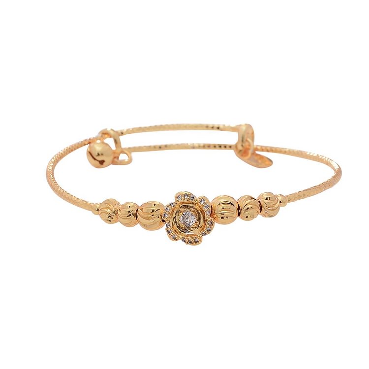 24K Gold Color Bangles Bracelet Women Girls France Bracelet
