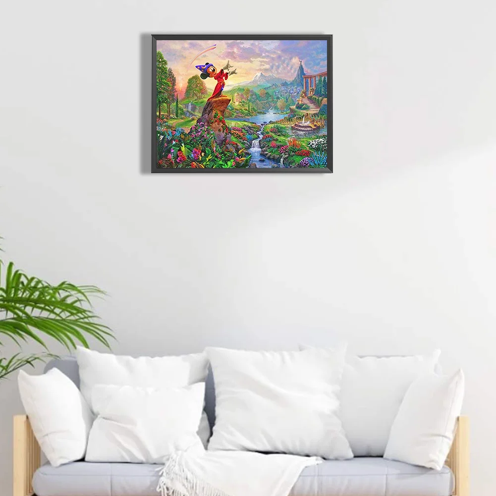 Diamond Painting - Full Square Drill -Country Mickey Mouse(Canvas|40*30cm)