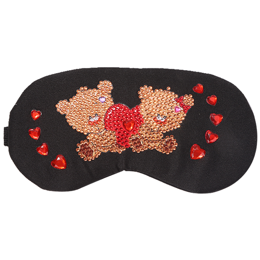 

Cartoon Bear Hot Cold Eye Mask - 5D DIY Craft Fashion Accessories, 501 Original