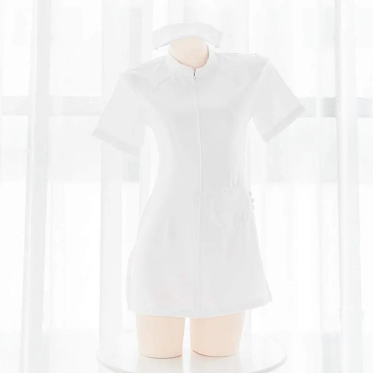 White/Blue/Pink Pretty Pastel Nurse Dress Lingerie SP17013