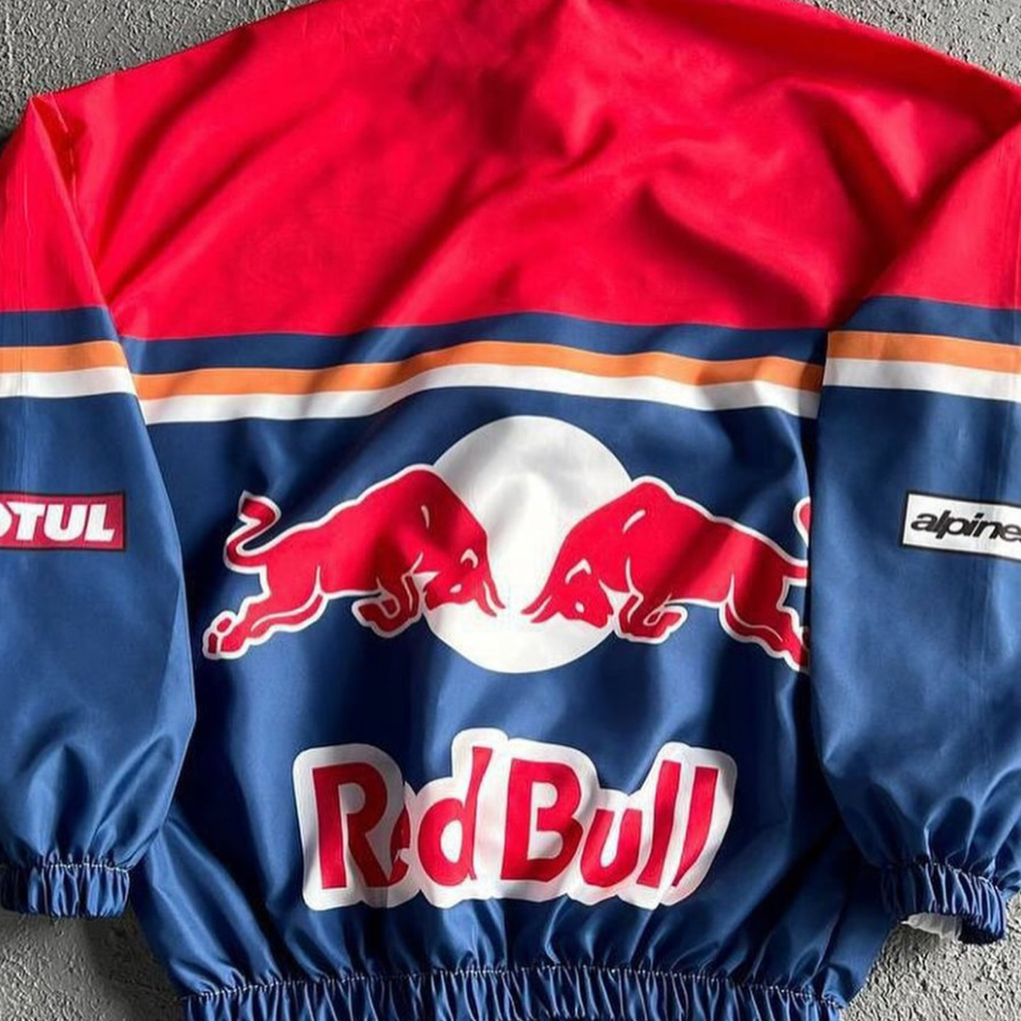 Unisex Classic Team Logo Retro Racing Jacket