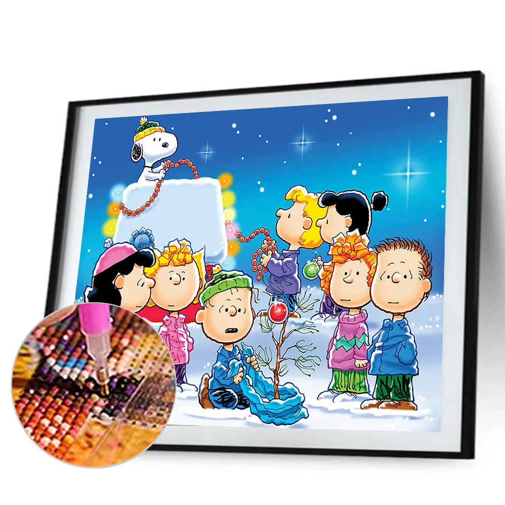 Diamond Painting-5D Full Round Drill Snoopy