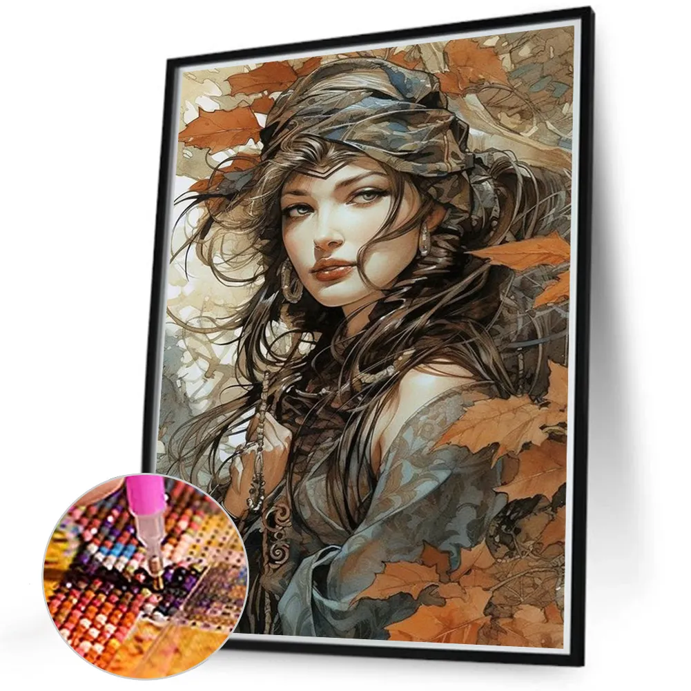 Full Round Diamond Painting 40*50cm - Girl