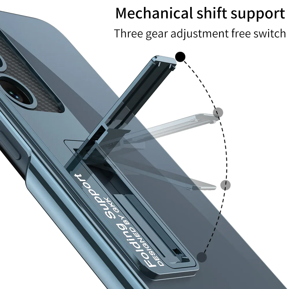 Applicable To Samsung S23/S22 Series Transparent Electroplating Bracket Mobile Phone Case