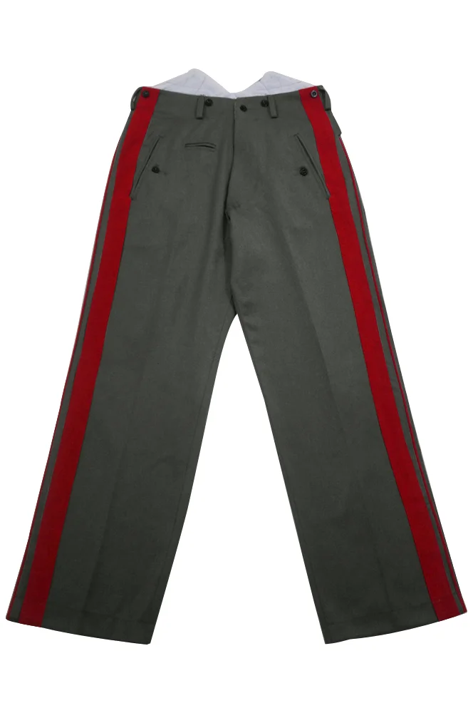   Wehrmacht German Officer Stone Grey Gabardine Straight Trousers German-Uniform