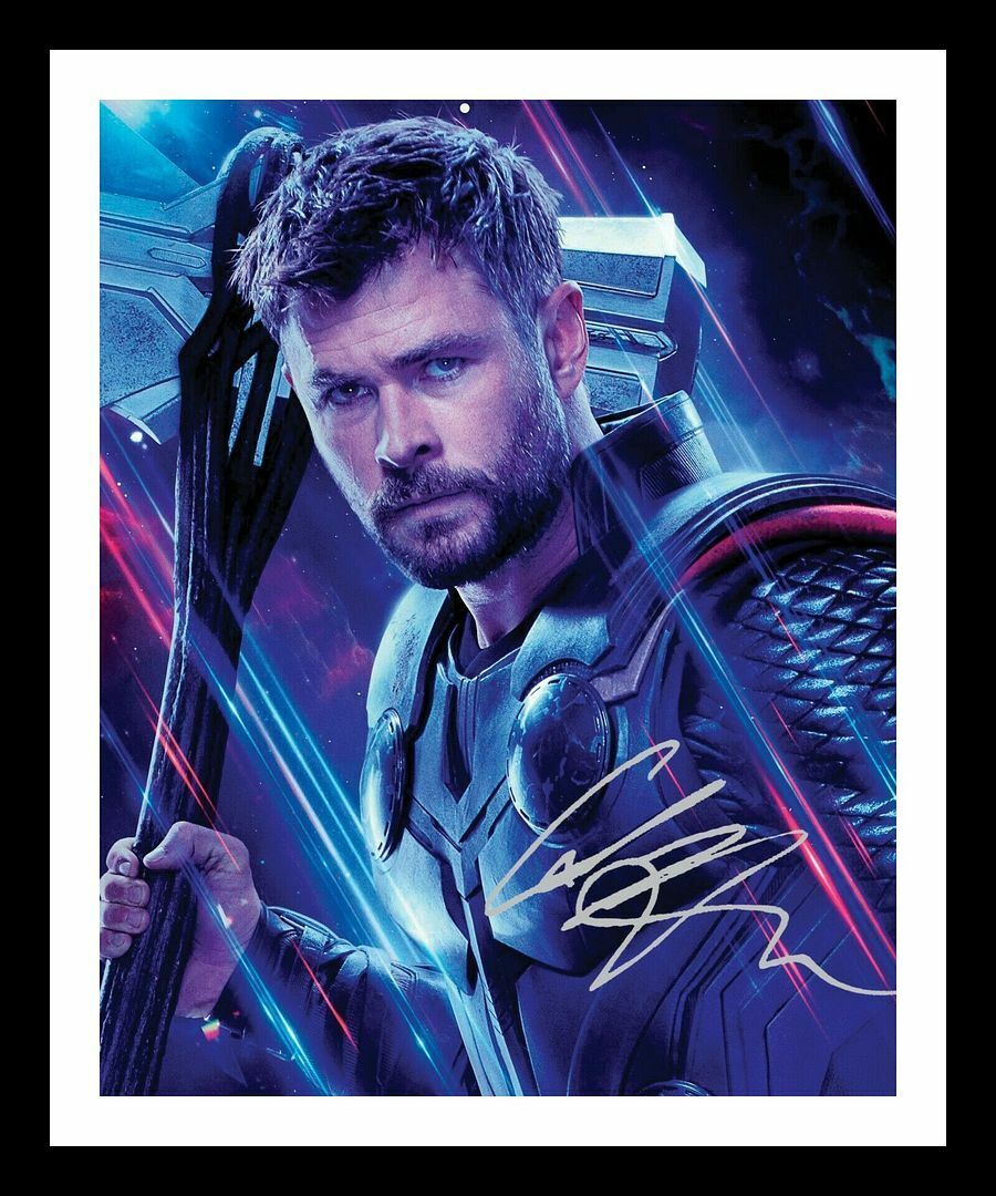 Chris Hemsworth - Thor - The Avengers Autograph Signed & Framed Photo Poster painting 1