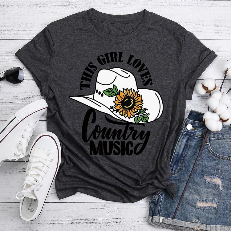 PSL - This girl likes country music  T-Shirt Tee 05941