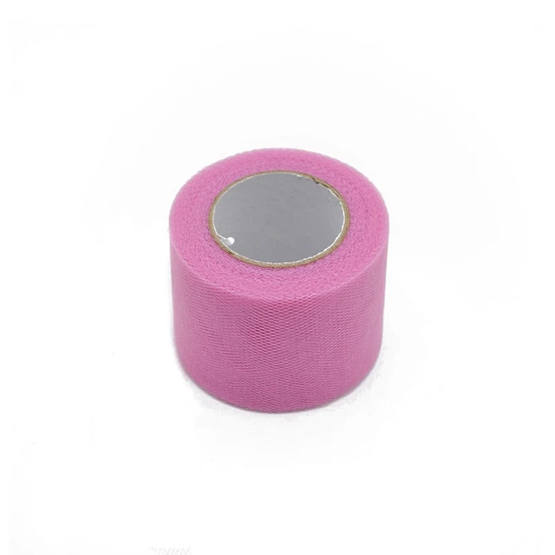 25yards 2inch Crystal Tulle Roll Organza Sheer Gauze Baby Shower Favor Wedding Car Decoration Party Home Garden Crafts Supplies