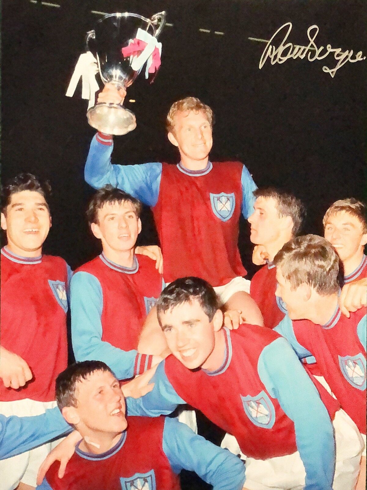 RONNIE BOYCE SIGNED WEST HAM UNITED EUROPEAN CUP WINNERS CUP Photo Poster painting COA & PROOF