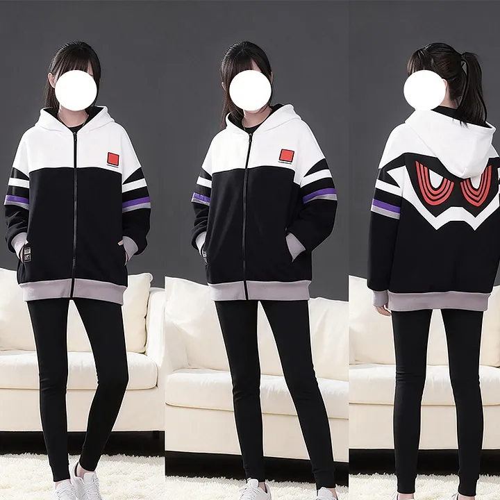 Kamen Rider Ex-Aid Inspired Oversized Zip-Up Hoodie – Casual