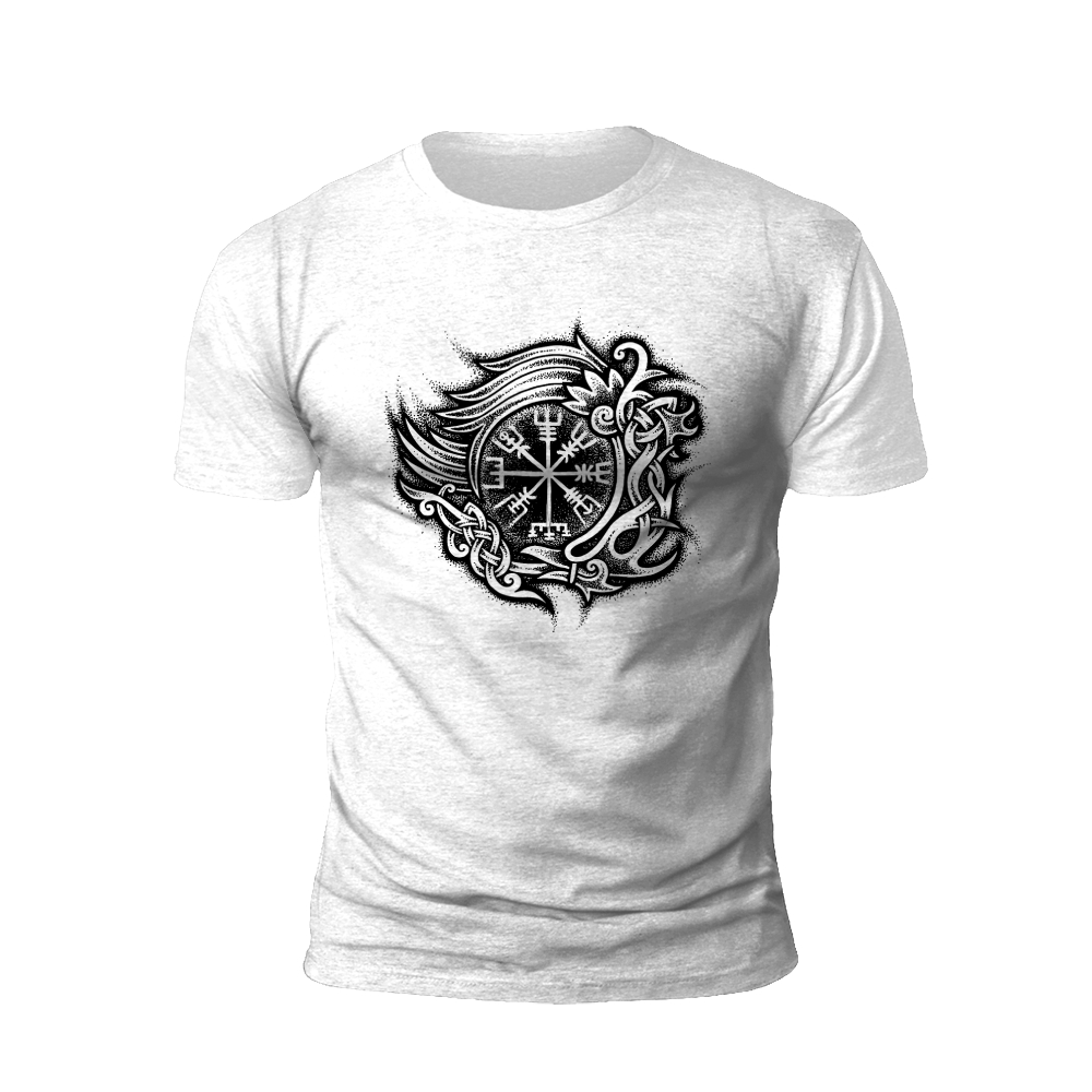 Ancient Norse Legacy: The 'Viking Compass' T-Shirt