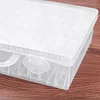 (US Only)64-Grid Clear Plastic Diamond Painting Storage Box Rhinestone Beads Organizer