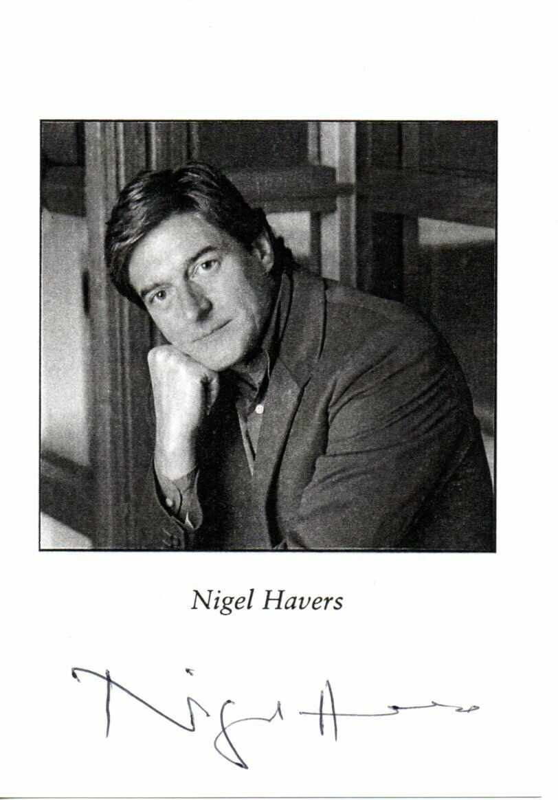 NIGEL HAVERS HAND SIGNED Photo Poster painting 6X4 BRITISH FILM / TV & STAGE ACTOR CORONATION ST