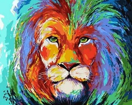 

Colored Lion – Paint By Numbers - 40*50CM, 501 Original