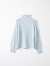 Share  Photo by Supplier   Women's Sweater Pullover Jumper Knitted Solid Color Basic Casual Chunky Long Sleeve Loose Sweater Cardigans Turtleneck Fall Winter Light Blue Green White-KZyou