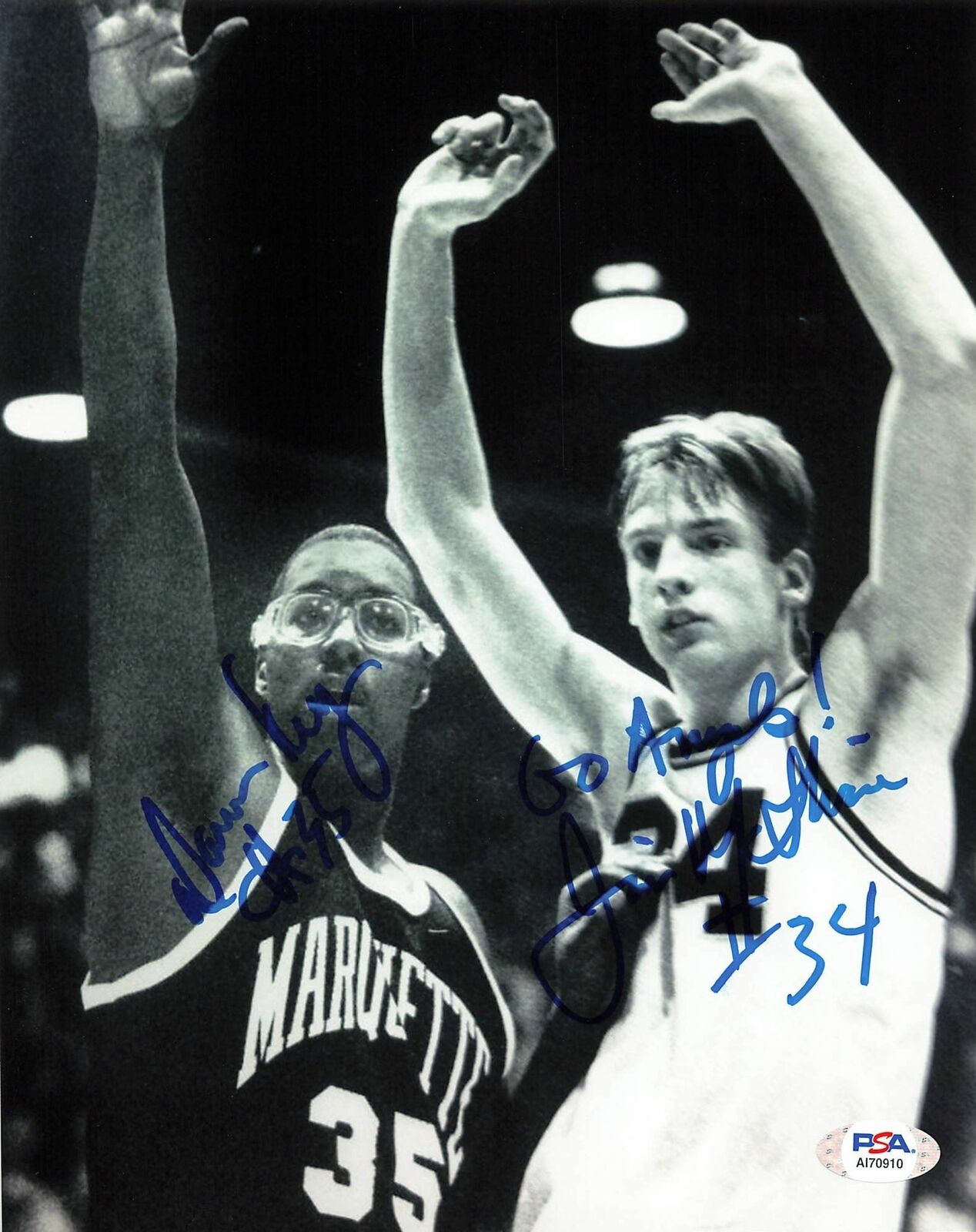 Damon Key JIM McILVAINE signed 8x10 Photo Poster painting PSA/DNA Seattle SuperSonics Autographe