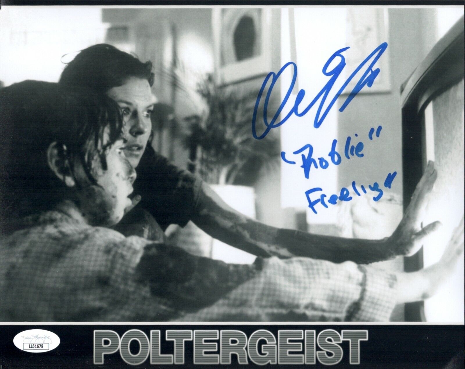 OLIVER ROBINS Signed ROBBIE 8x10 Photo Poster painting POLTERGEIST Horror Autograph JSA COA Cert