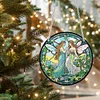 Diamond Painting Acrylic Stained Glass Fairy Hanging Pendant