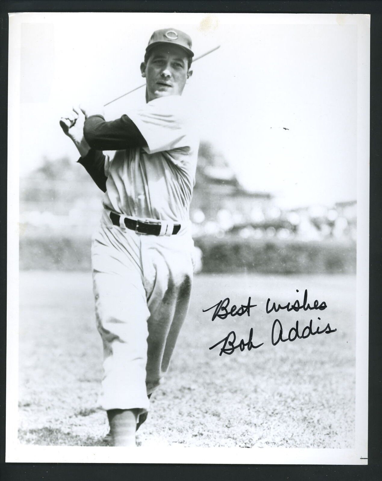 Bob Addis Signed Autographed 8x10 Photo Poster painting w/ JSA authentication Chicago Cubs