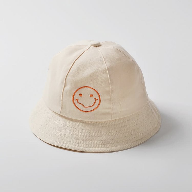 Baby Embroidered Smiley Buckle Hat