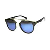 Horned Mirrored Lens Sunglasses 