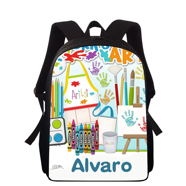 Personalized School Bag Name Backpack, Customized Schoolbag Travel Bag For Kids