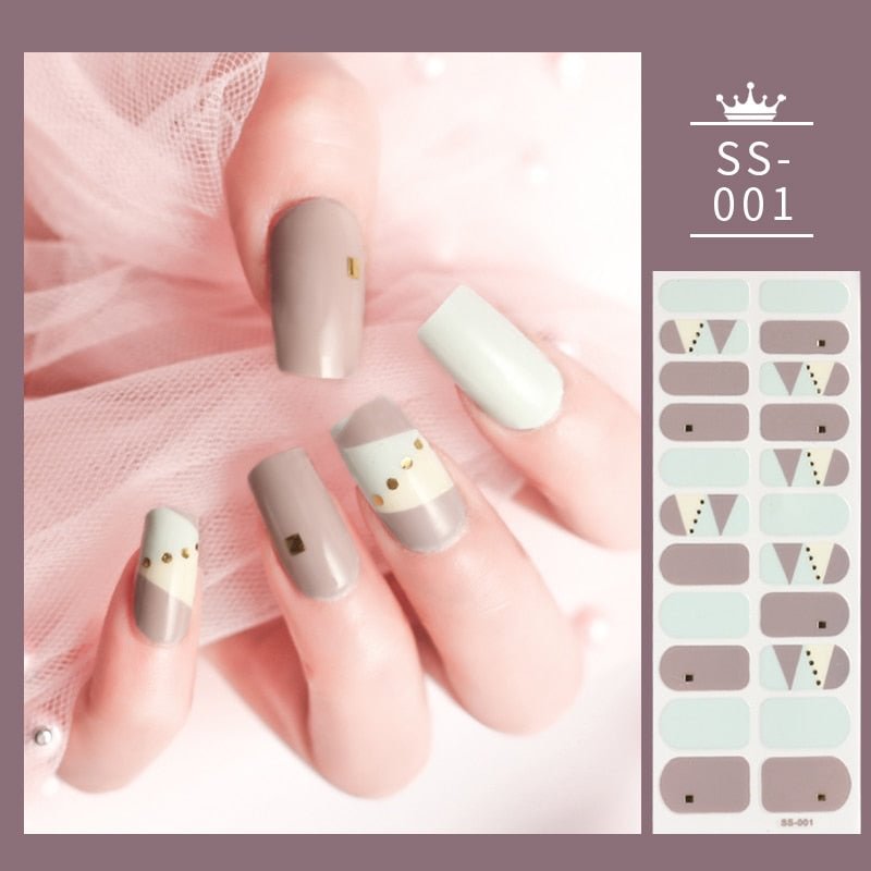 Snowflake Golden Nail Stickers Nail Accesoires Colorful Nail Decoration Self Adhesive Designed Nail Art Stickers for Nails