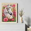 (US Only)Horse Printed Cross Stitch Kit 43x55cm DIY 14CT Thread Art Needlework Wall Decor