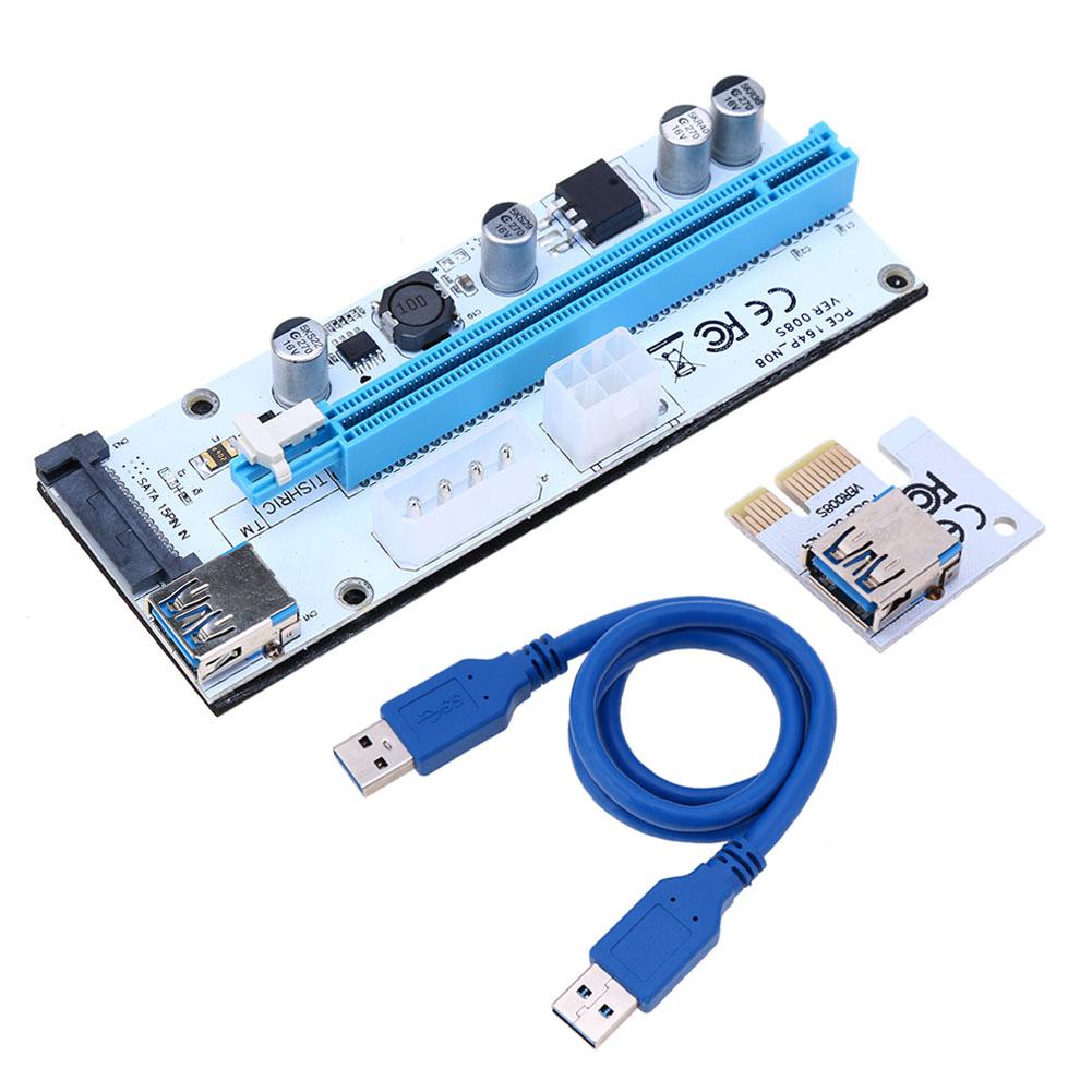 

PCI-E Riser 1X to 16X Graphics Extension Cable PCI-E Extended Mining Line, 501 Original