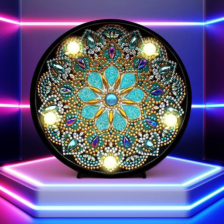 DIY LED Full Drill Special Shaped Diamond Painting Modeling Lamp