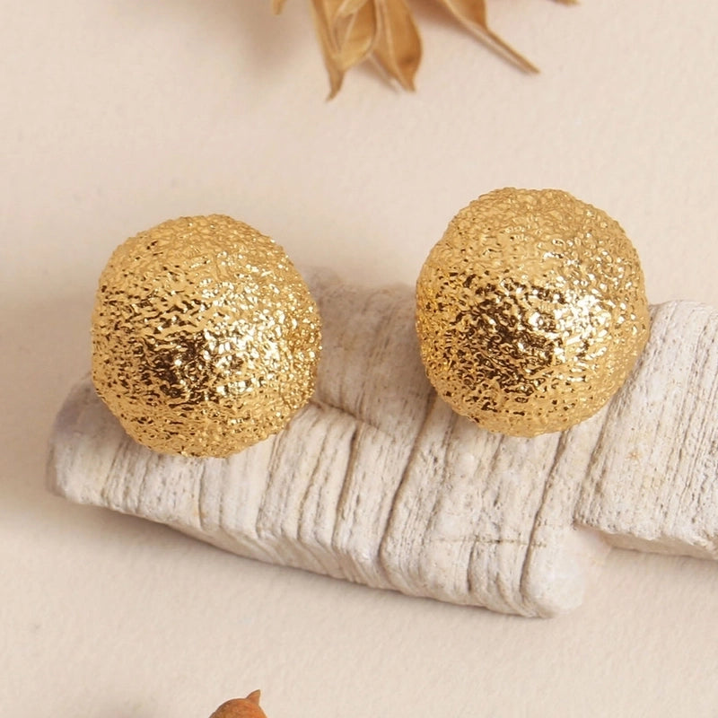 1 Pair Elegant Minimalist Heart Shape Solid Color 304 Stainless Steel 18K Gold Plated Ear Studs