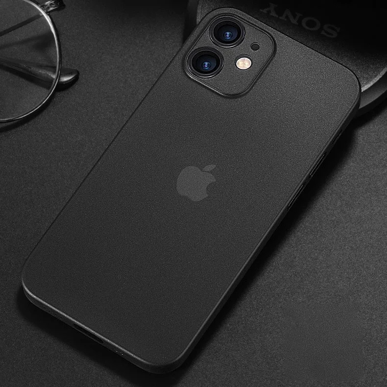 Ultra Thin Solid Color Matte Translucent Phone Case