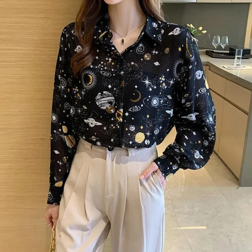 Brownm Chiffon Shirt