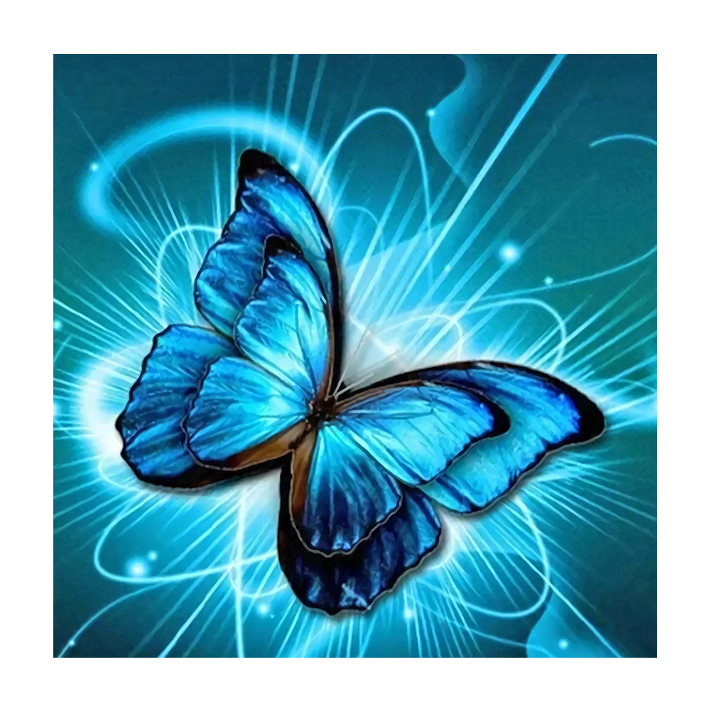 

30*30CM - Round Drill Diamond Painting - Butterfly, 501 Original