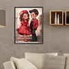 >SALE<5D DIY Full Round Drill Diamond Painting Cute Couple Home Decor Art 30x40cm