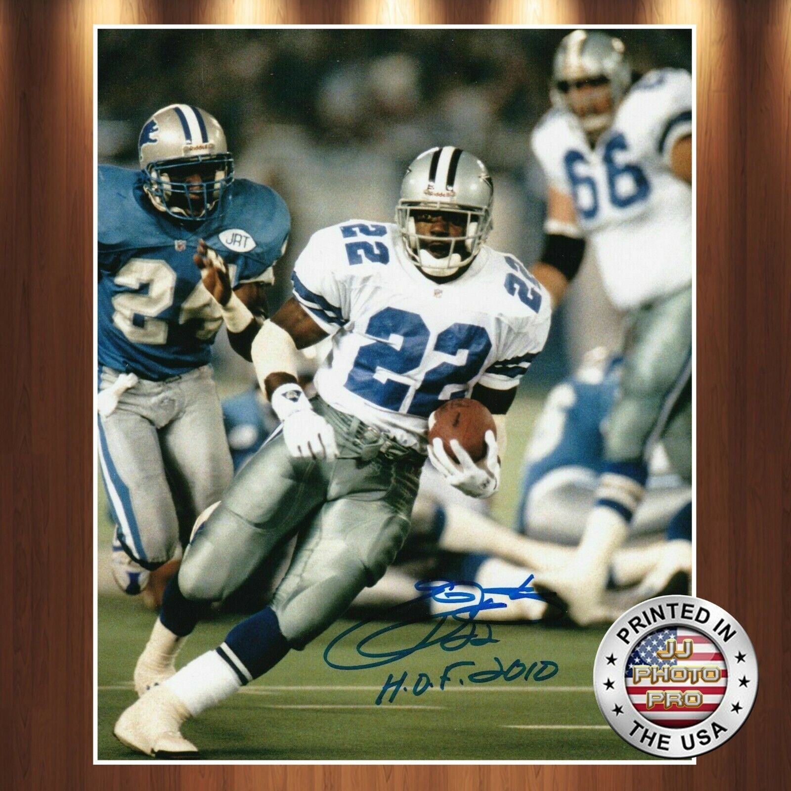 Emmitt Smith Autographed Signed 8x10 Photo Poster painting (HOF Cowboys) REPRINT